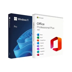 „Windows 11 Professional" + „Office 2021 Pro Plus"